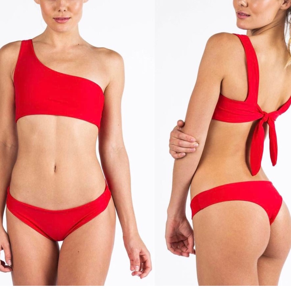 Kaohs Salty bikini bottom red cheeky